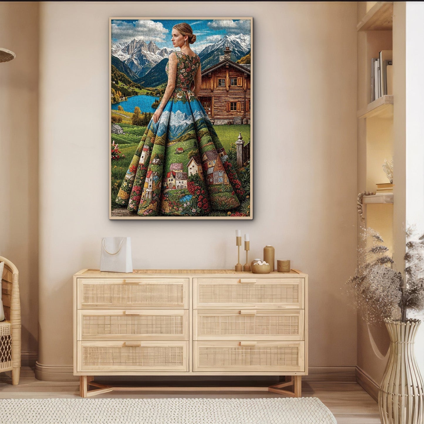 Scenic Lady | 1000-Piece Wooden Jigsaw Puzzle