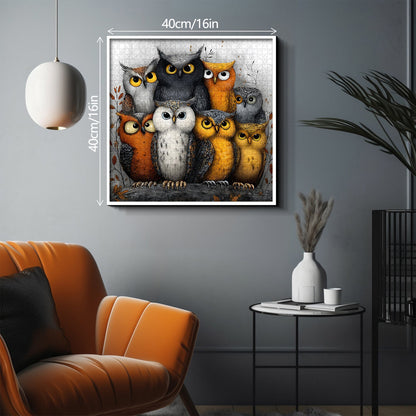 Whimsical Owls | 1000-Piece Wooden Jigsaw Puzzle