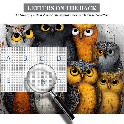 Whimsical Owls | 1000-Piece Wooden Jigsaw Puzzle