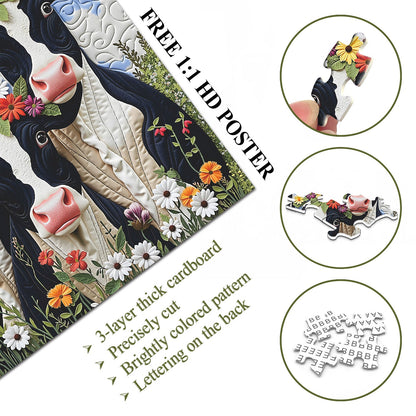 Pasture Cows | 1000-Piece Wooden Jigsaw Puzzle