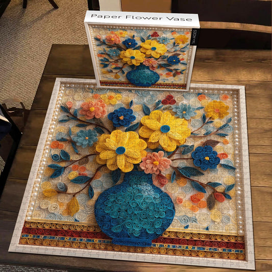 Flower Vase | 1000-Piece Wooden Jigsaw Puzzle