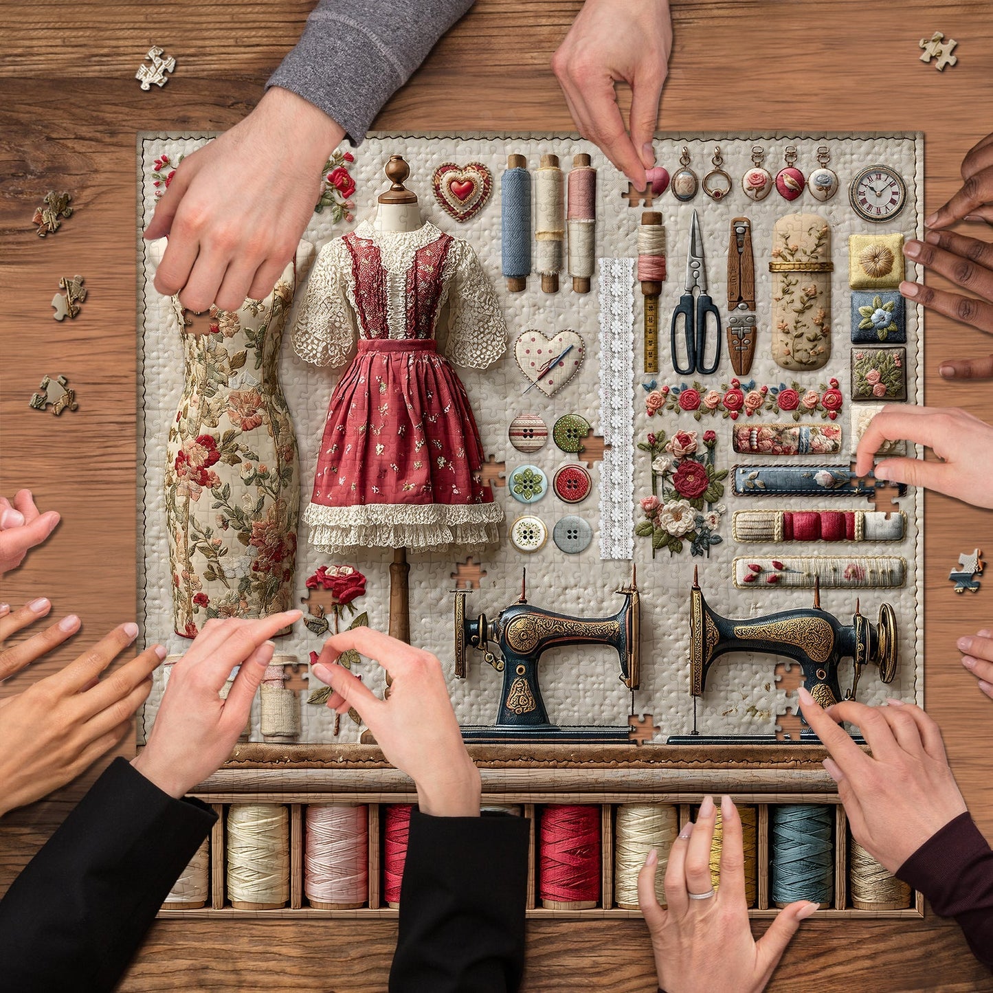 Tailor's Treasures | 1000 Pcs Wooden Jigsaw Puzzle