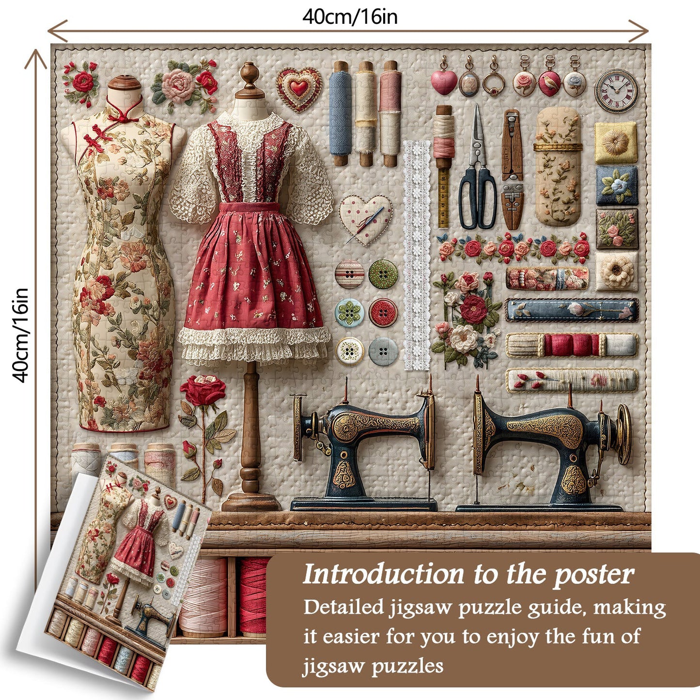 Tailor's Treasures | 1000 Pcs Wooden Jigsaw Puzzle