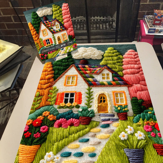 Colorful House | 1000-Piece Wooden Jigsaw Puzzle
