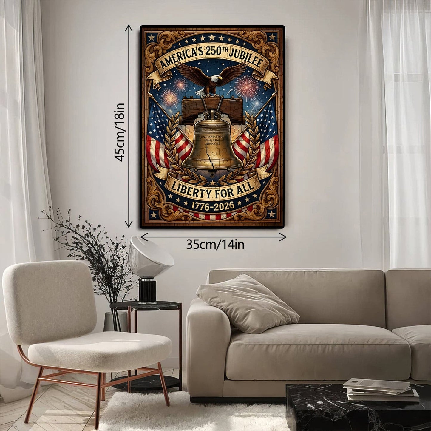 U.S. 250th Anniversary | 1000-Piece Wooden Jigsaw Puzzle