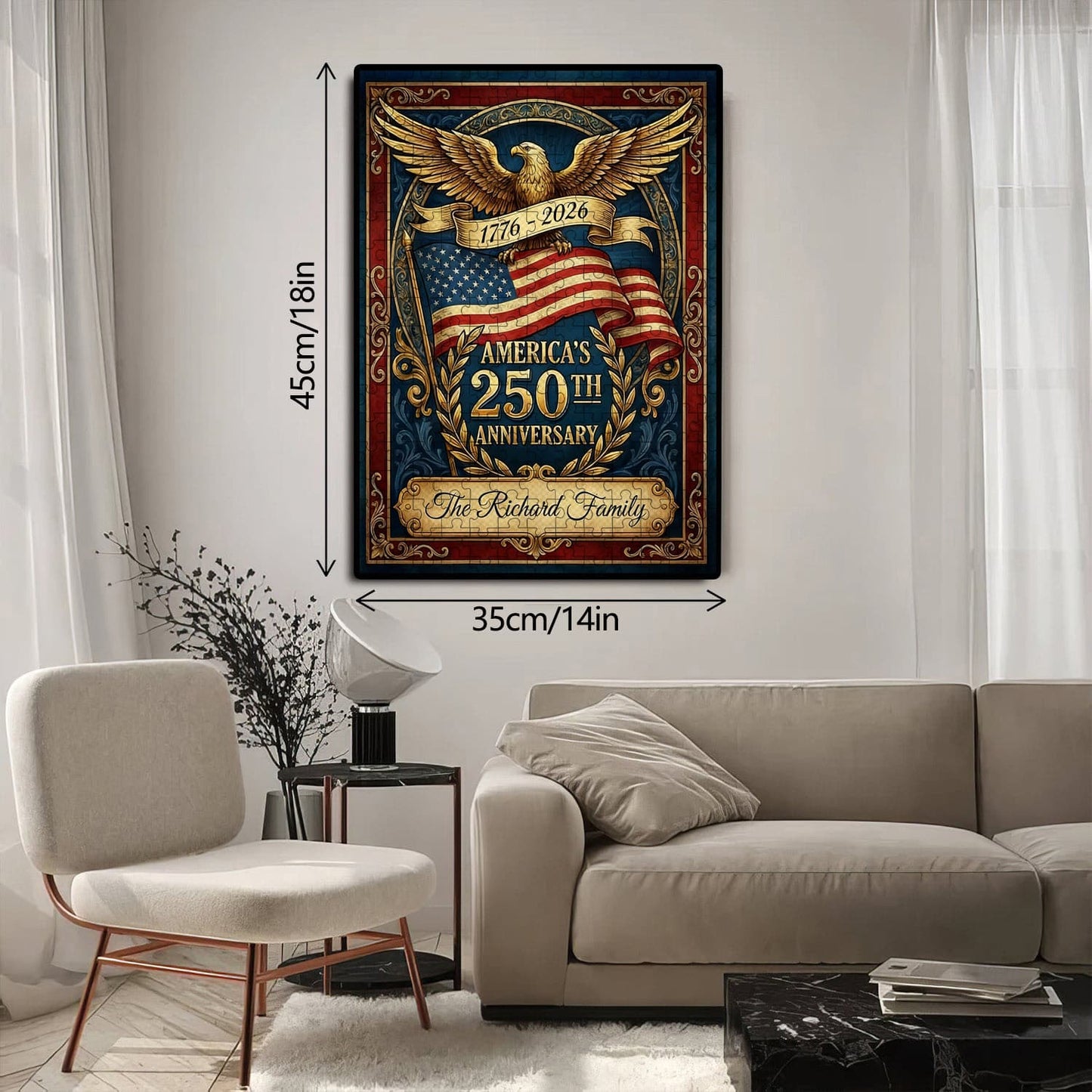 U.S. 250th Anniversary | 1000-Piece Wooden Jigsaw Puzzle