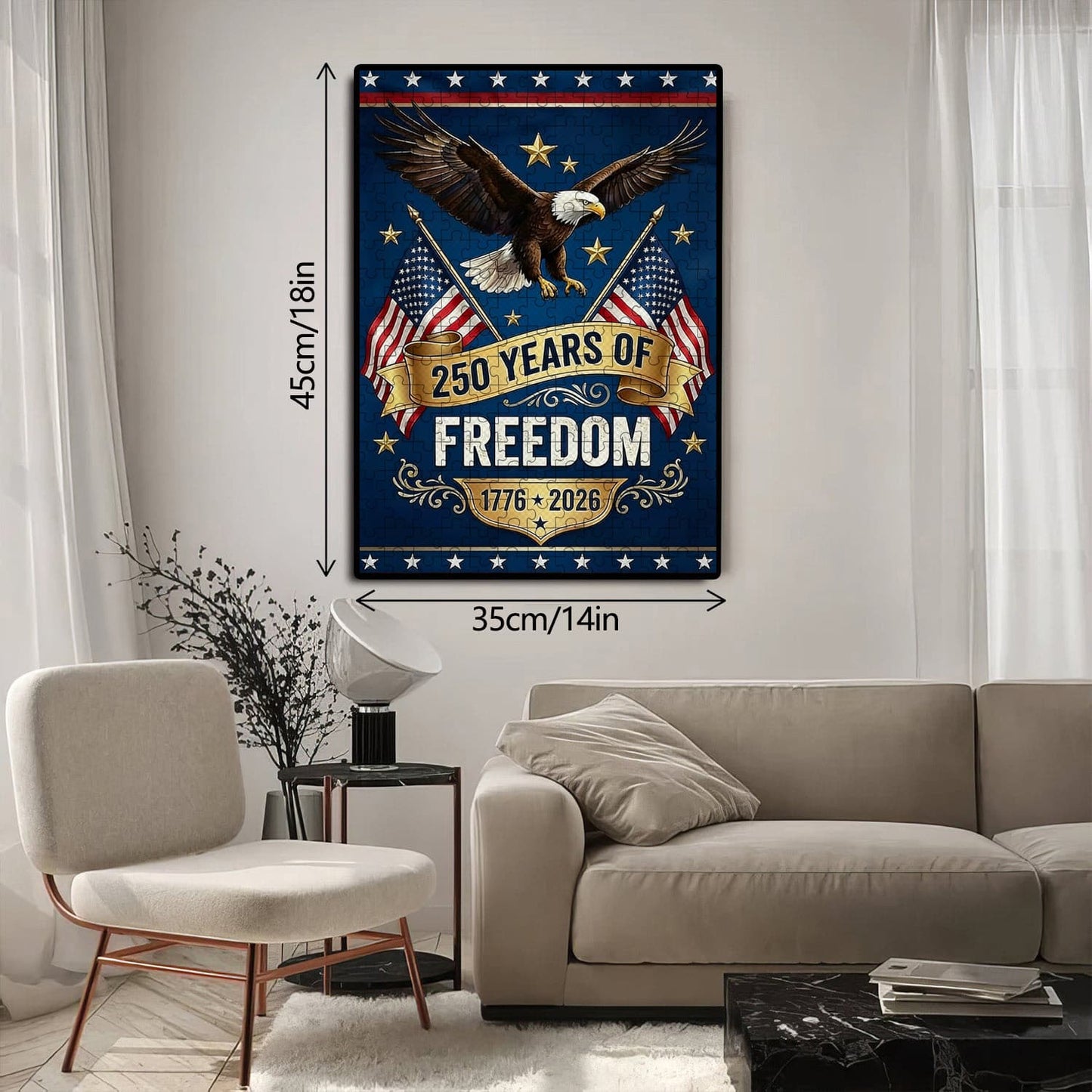 U.S. 250th Anniversary | 1000-Piece Wooden Jigsaw Puzzle