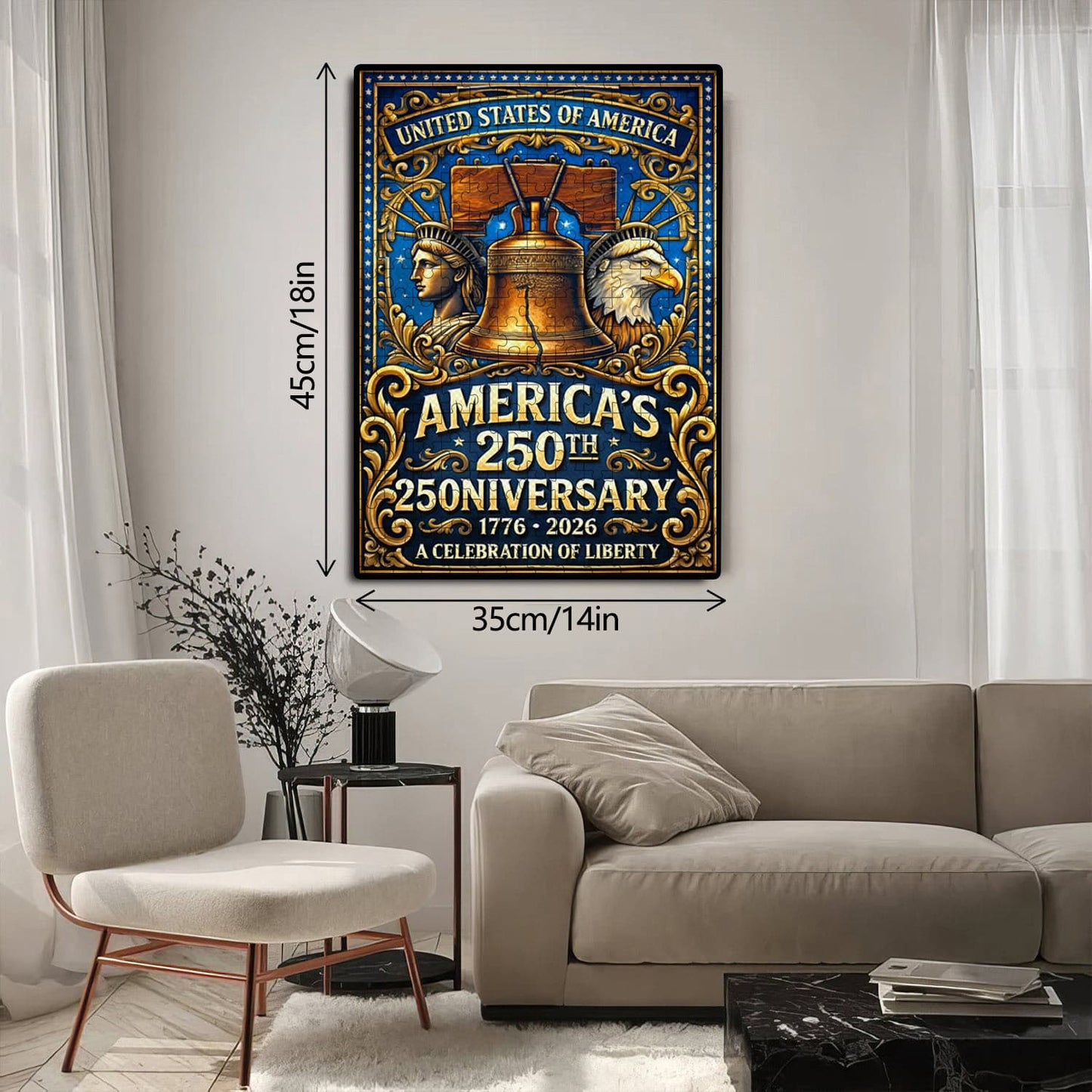 U.S. 250th Anniversary | 1000-Piece Wooden Jigsaw Puzzle