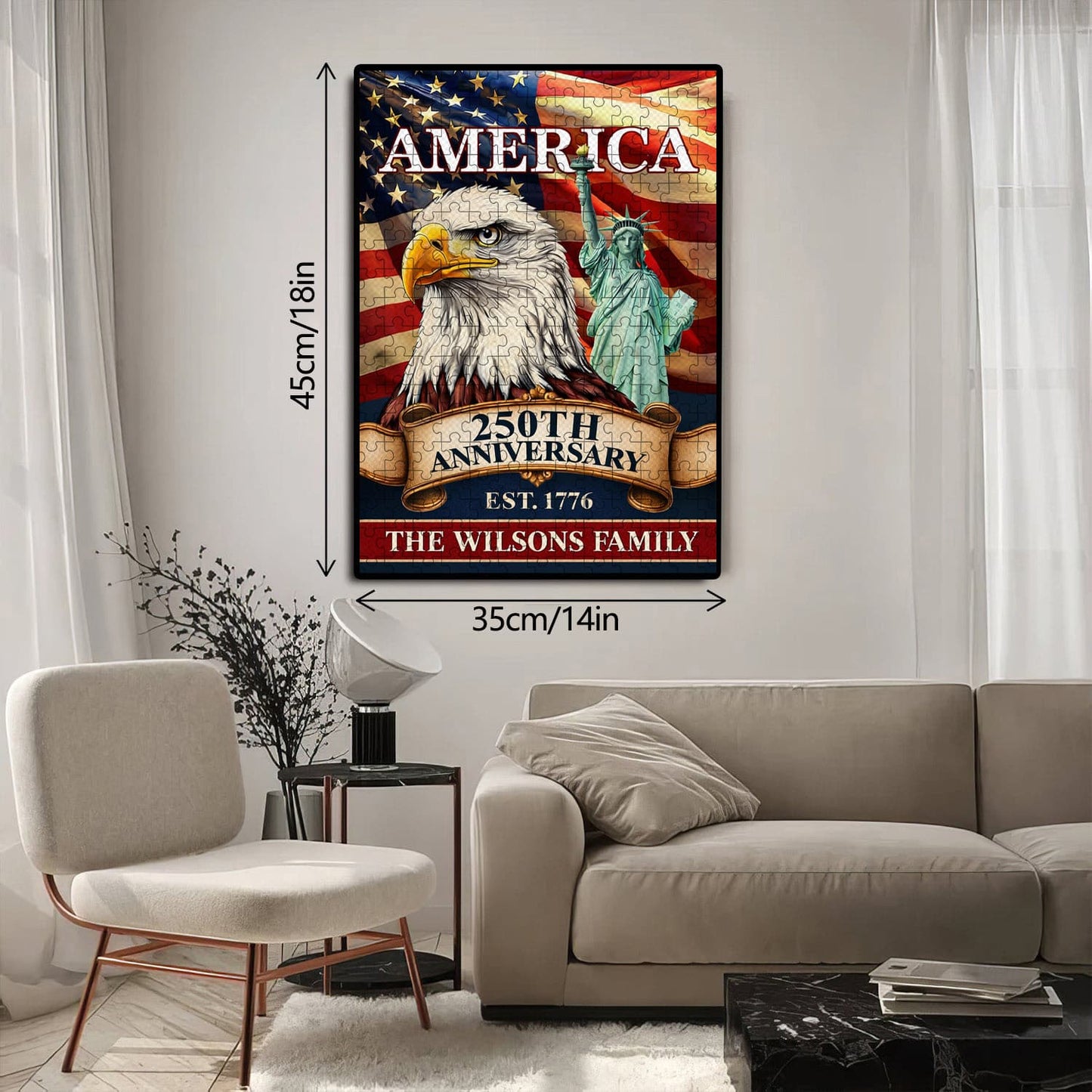 U.S. 250th Anniversary | 1000-Piece Wooden Jigsaw Puzzle