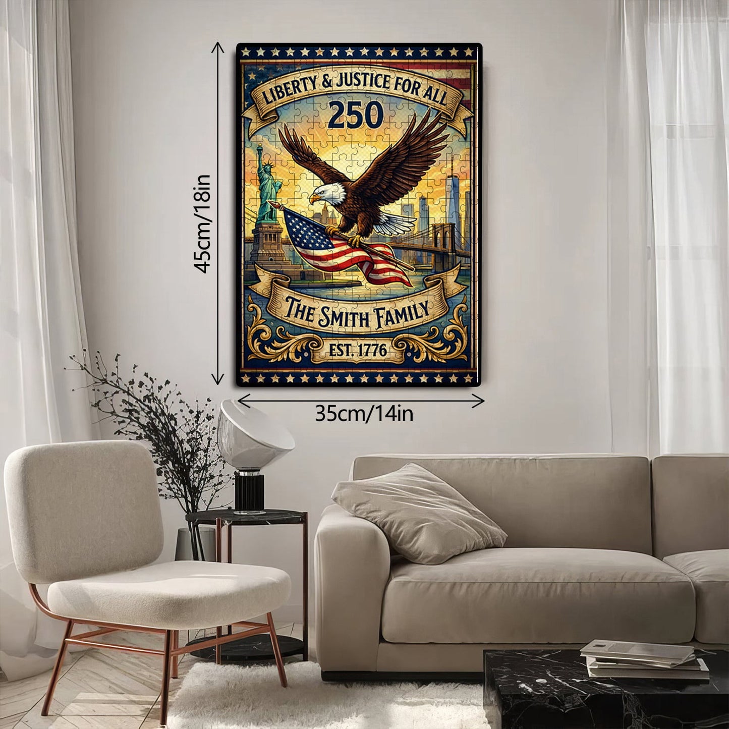 U.S. 250th Anniversary | 1000-Piece Wooden Jigsaw Puzzle