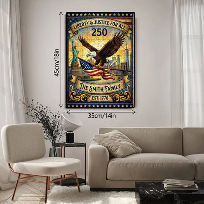 U.S. 250th Anniversary | 1000-Piece Wooden Jigsaw Puzzle