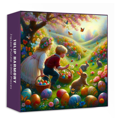 Easter Paradise | 1000-Piece Wooden Jigsaw Puzzle