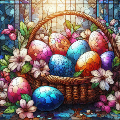 Easter Basket | 1000-Piece Wooden Jigsaw Puzzle