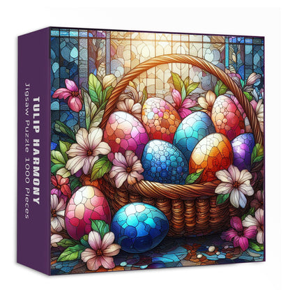 Easter Basket | 1000-Piece Wooden Jigsaw Puzzle