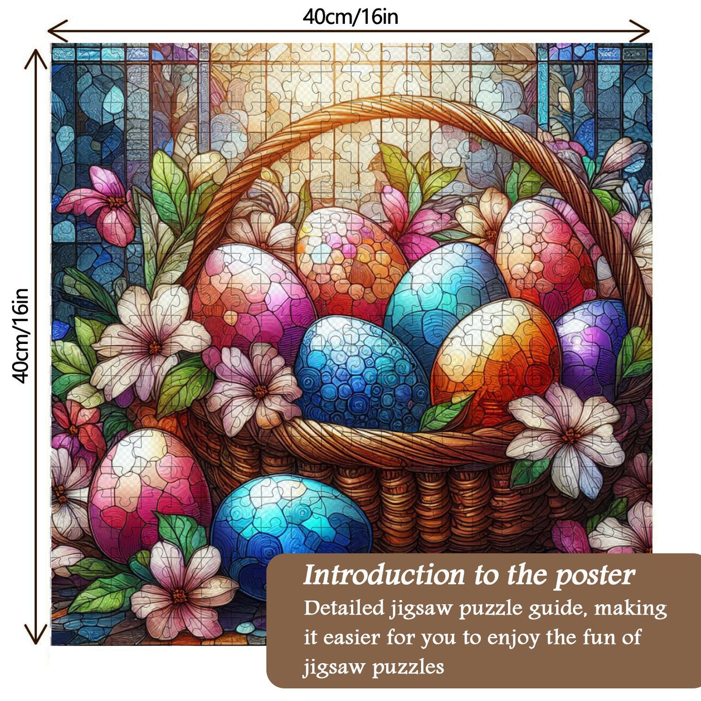 Easter Basket | 1000-Piece Wooden Jigsaw Puzzle