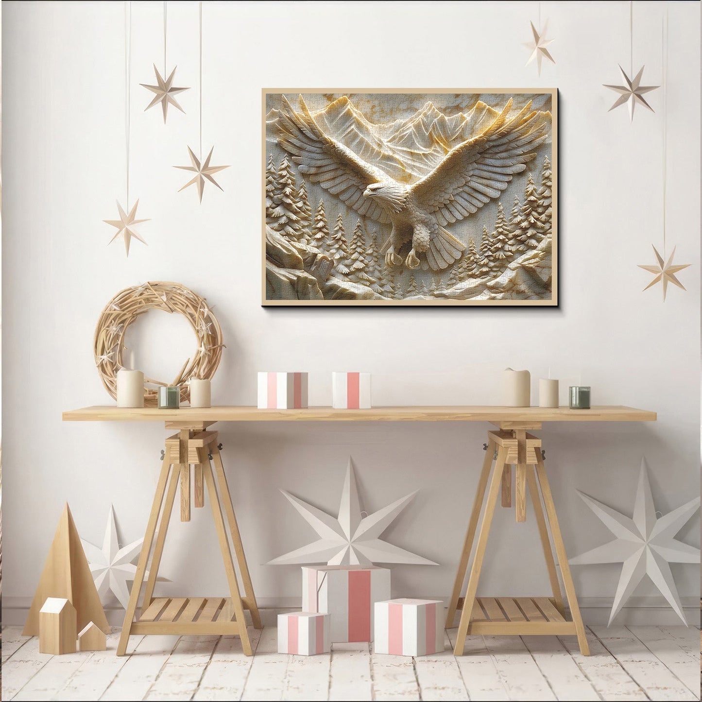 Wings of Marble | 1000-Piece Wooden Jigsaw Puzzle