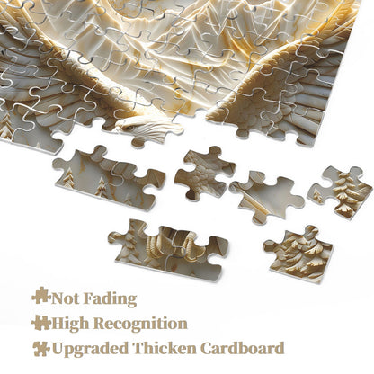 Wings of Marble | 1000-Piece Wooden Jigsaw Puzzle