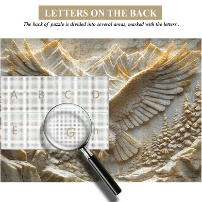 Wings of Marble | 1000-Piece Wooden Jigsaw Puzzle