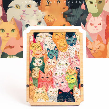 🐾Cat Shaped Wooden Jigsaw Puzzle