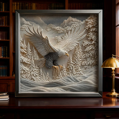 Carved Eagle Jigsaw Puzzle