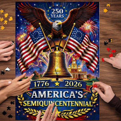 U.S. 250th Anniversary | 1000-Piece Wooden Jigsaw Puzzle