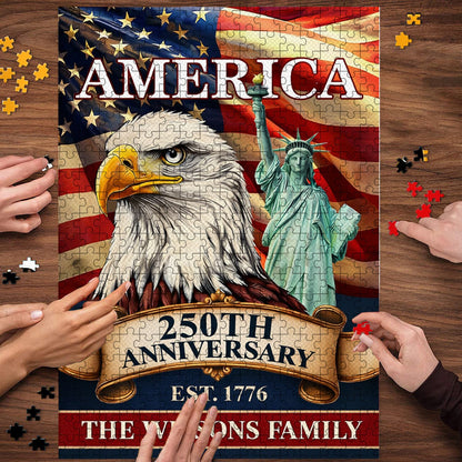 U.S. 250th Anniversary | 1000-Piece Wooden Jigsaw Puzzle