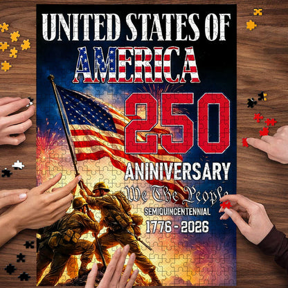 U.S. 250th Anniversary | 1000-Piece Wooden Jigsaw Puzzle