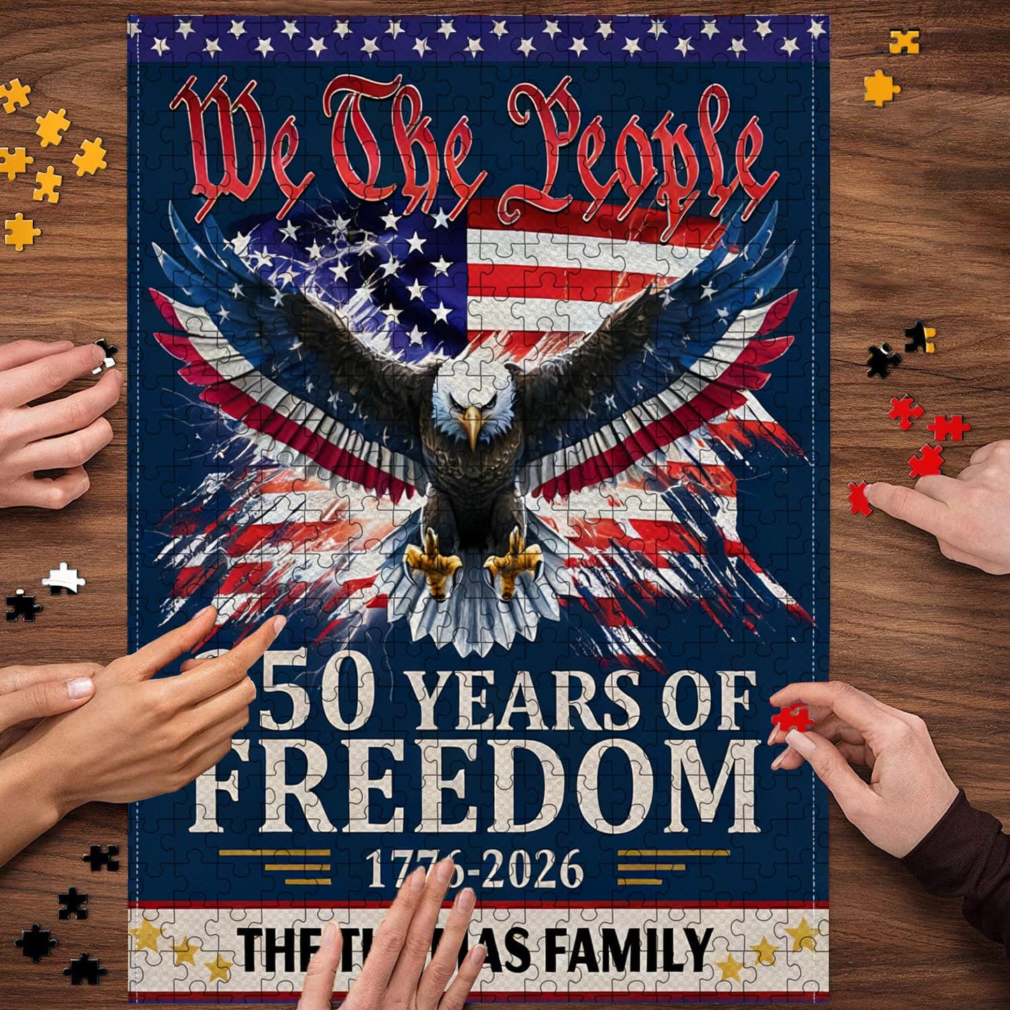 U.S. 250th Anniversary | 1000-Piece Wooden Jigsaw Puzzle