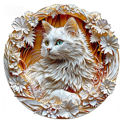 3D Cat Wooden Jigsaw Puzzle