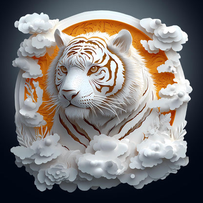 3D Tiger Wooden Jigsaw Puzzle