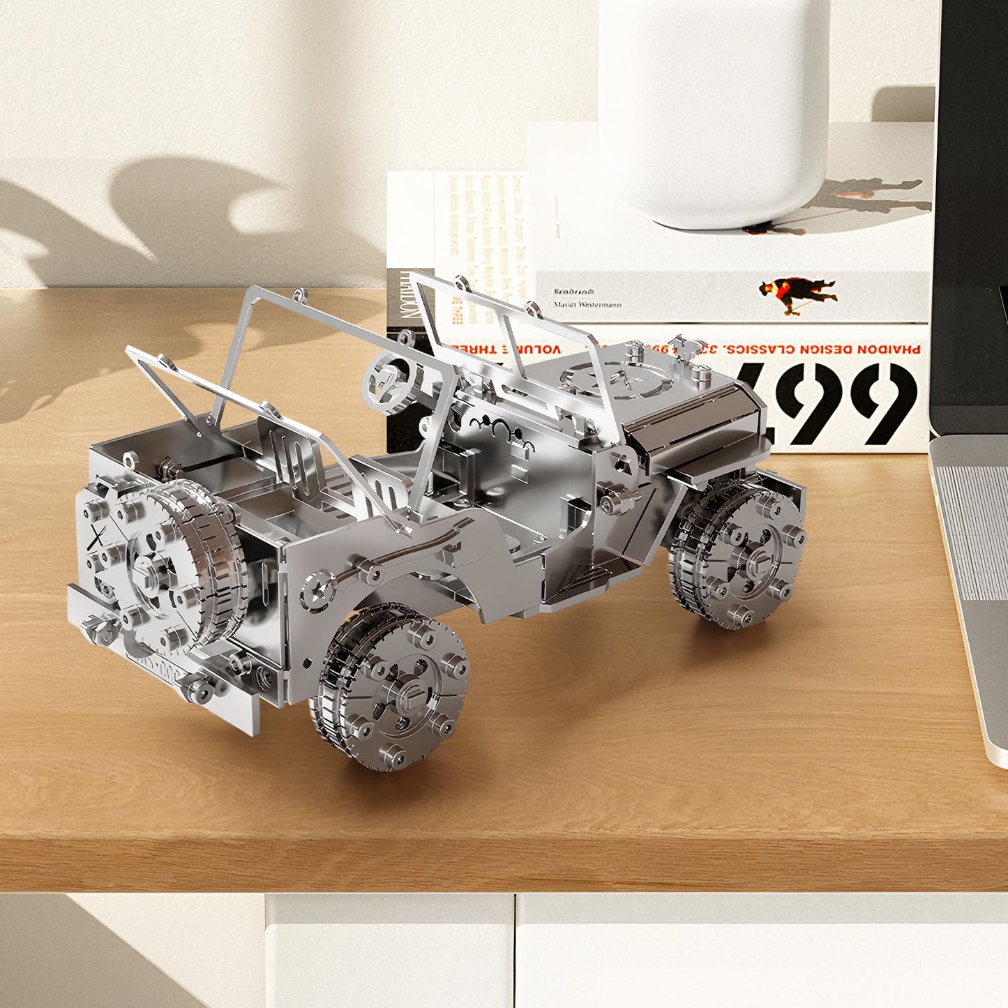 Steel Mechanical Iron Blood Jeep 3D Metal Puzzle