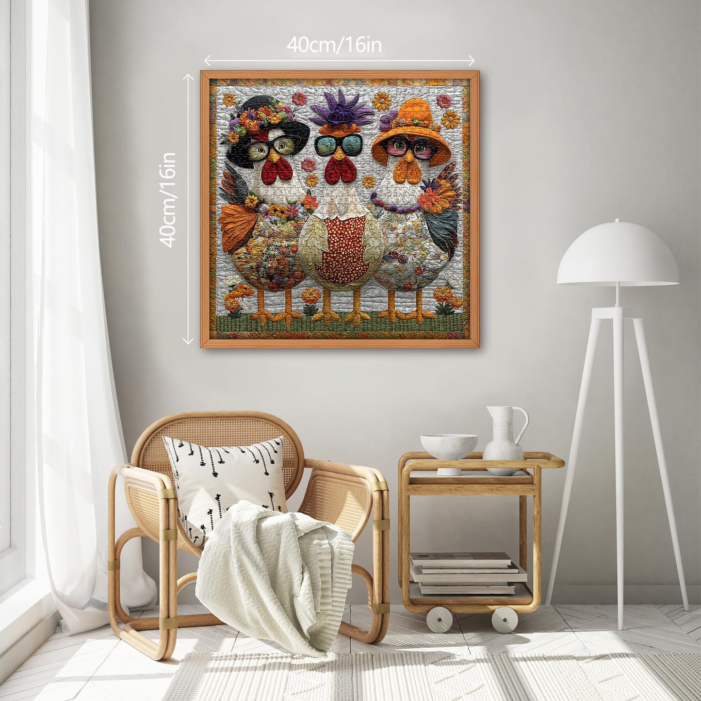 Funny Chicken Wooden Puzzles 1000 Pcs