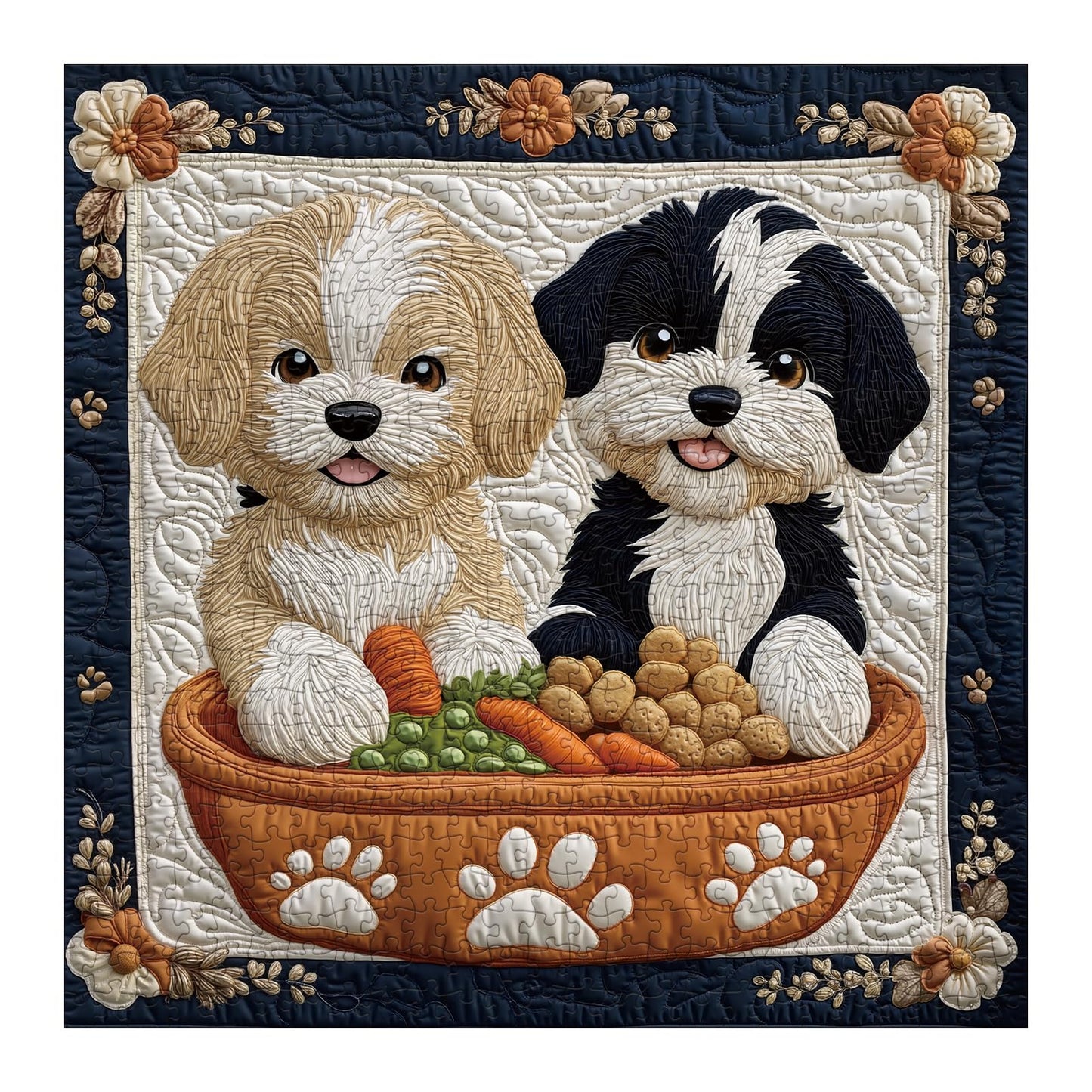 Funny Puppy Puzzles Jigsaw Puzzle 1000 Pieces for Adults