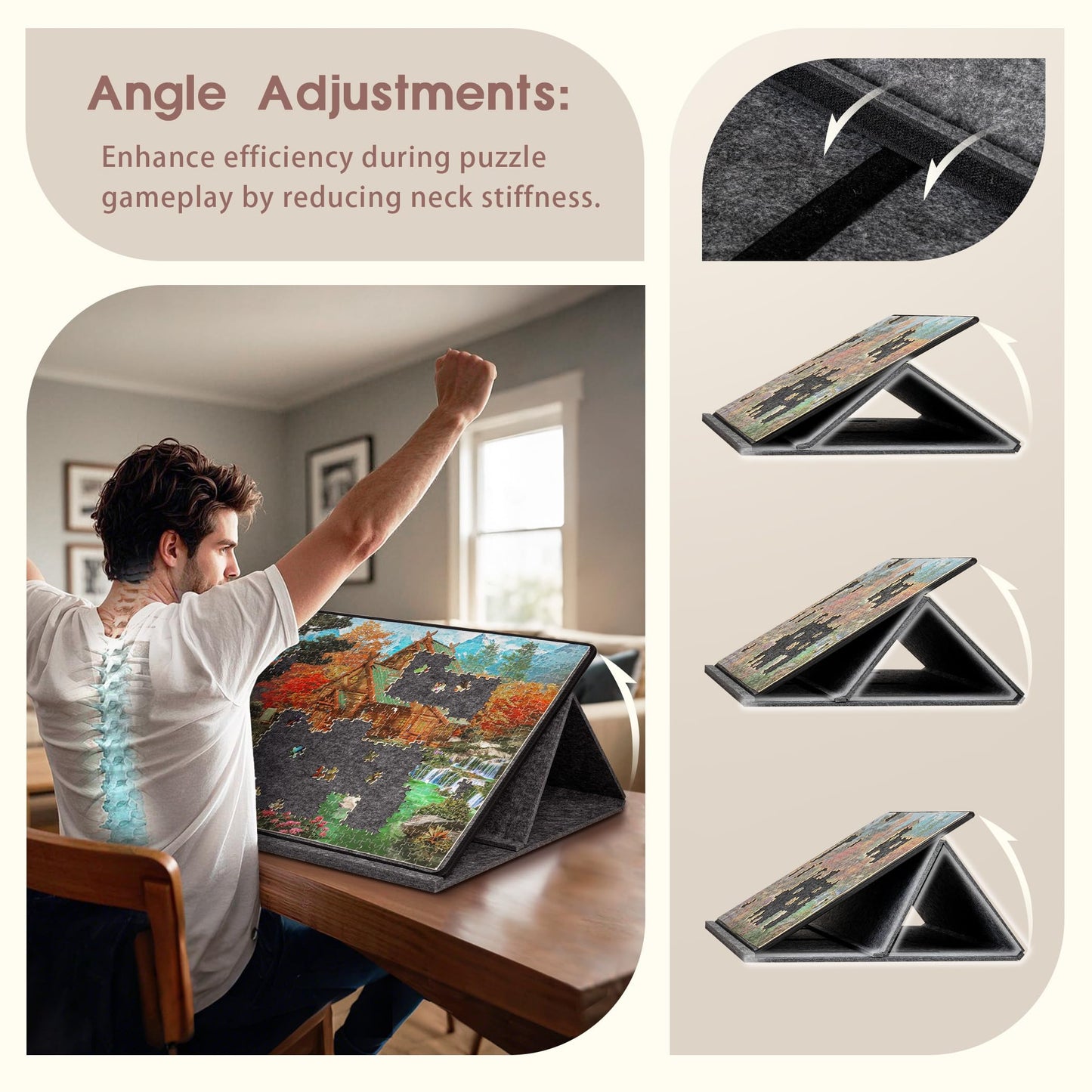 1000 Pieces Portable Jigsaw Puzzle Board