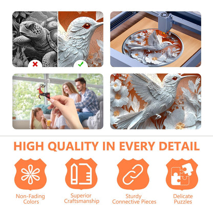 3D Hummingbird Wooden Jigsaw Puzzle