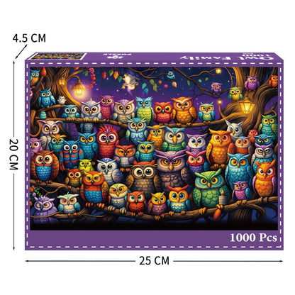 Owl Family Puzzles for Adults 1000 Pieces