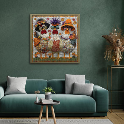 Funny Chicken Wooden Puzzles 1000 Pcs