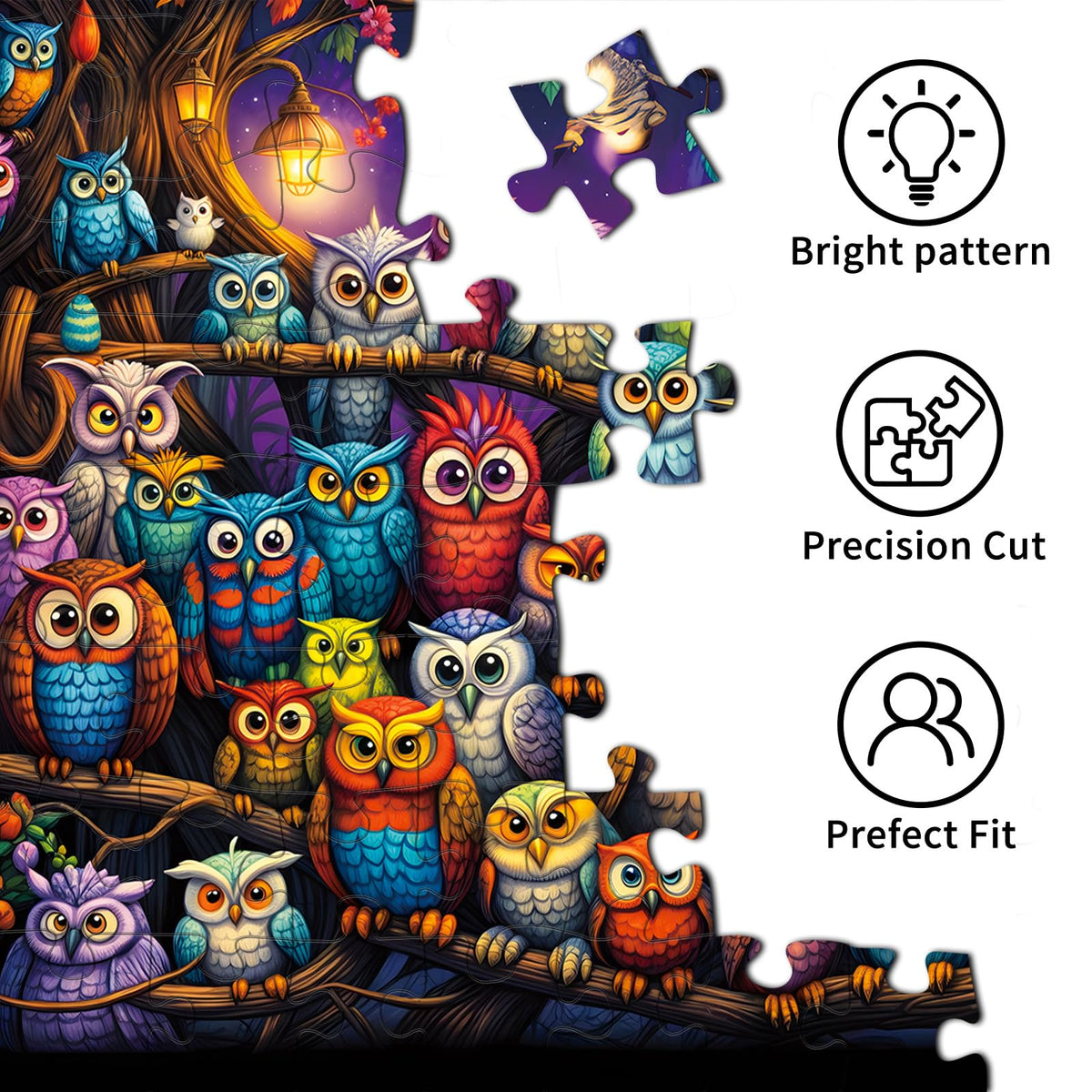 Owl Family Puzzles for Adults 1000 Pieces – Puzzloom