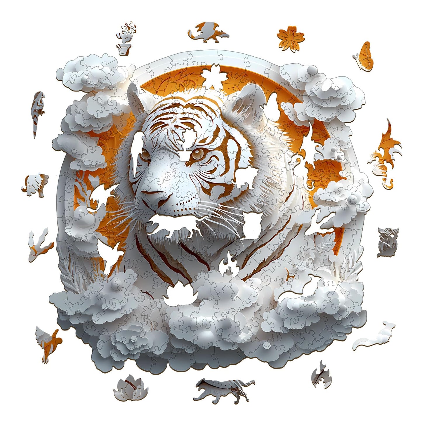3D Tiger Wooden Jigsaw Puzzle