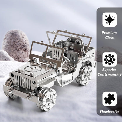 Steel Mechanical Iron Blood Jeep 3D Metal Puzzle