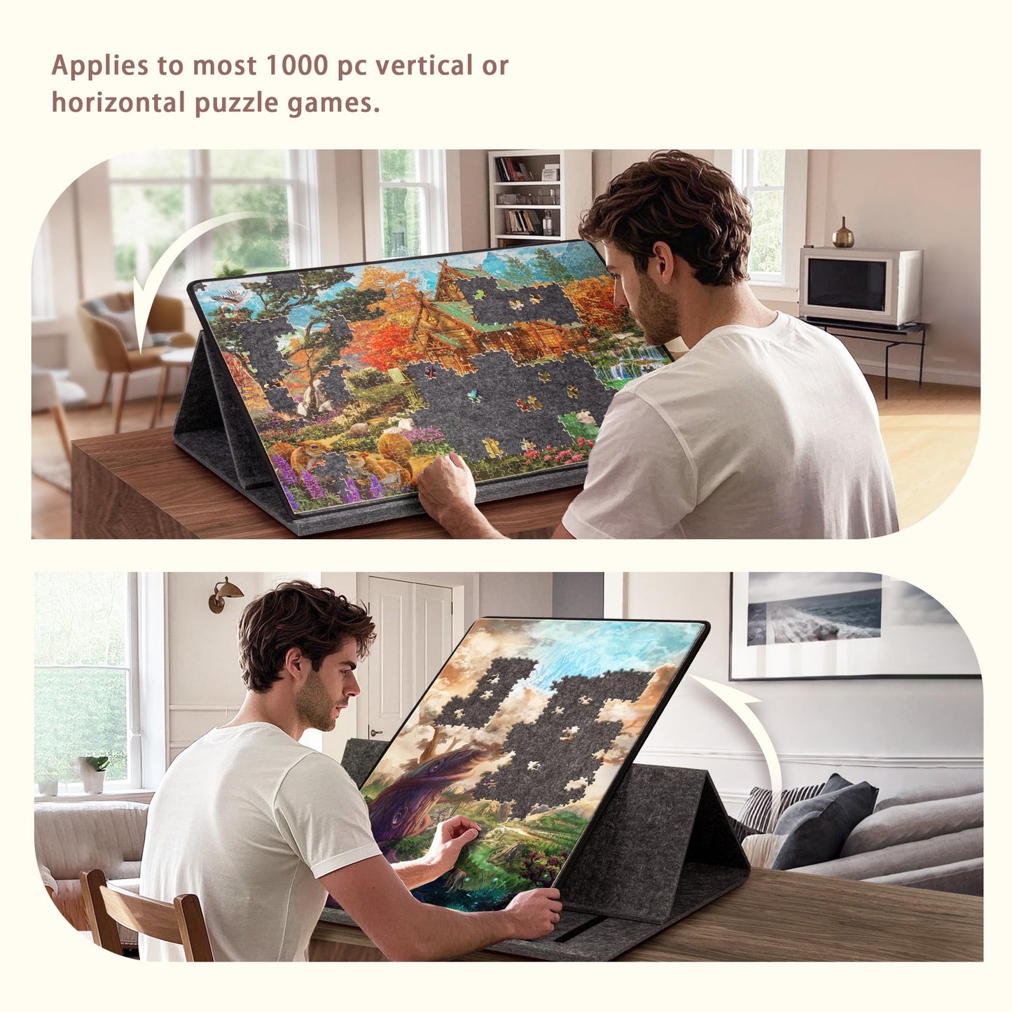 1000 Pieces Portable Jigsaw Puzzle Board