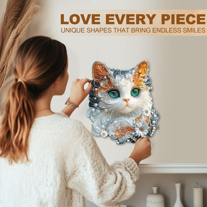 Jewelry Kitten Wooden Jigsaw Puzzle