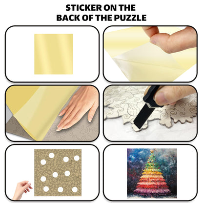 Wooden Christmas Tree Puzzle Money Box - L