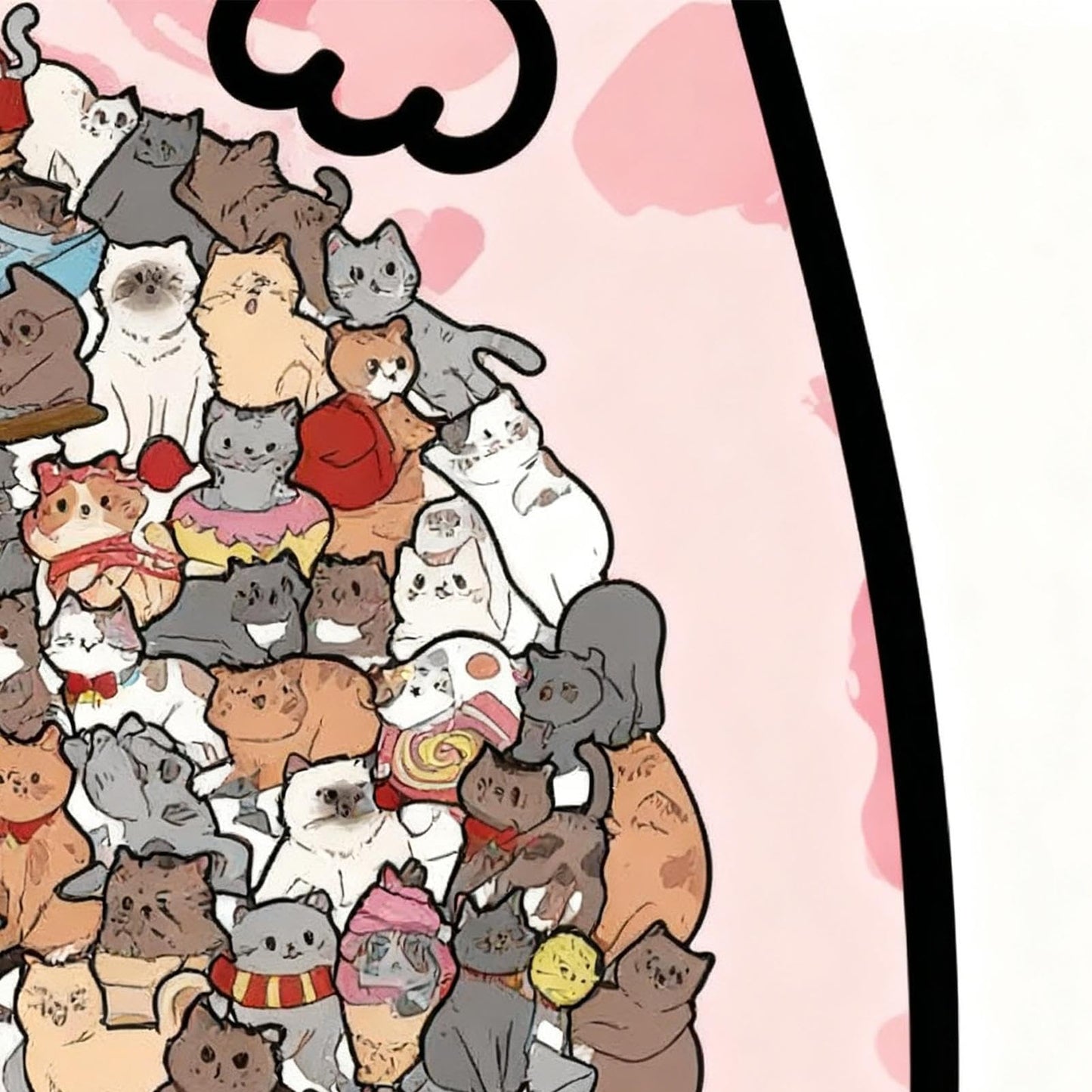 Cute Cat Shaped Tray Wooden Jigsaw Puzzle