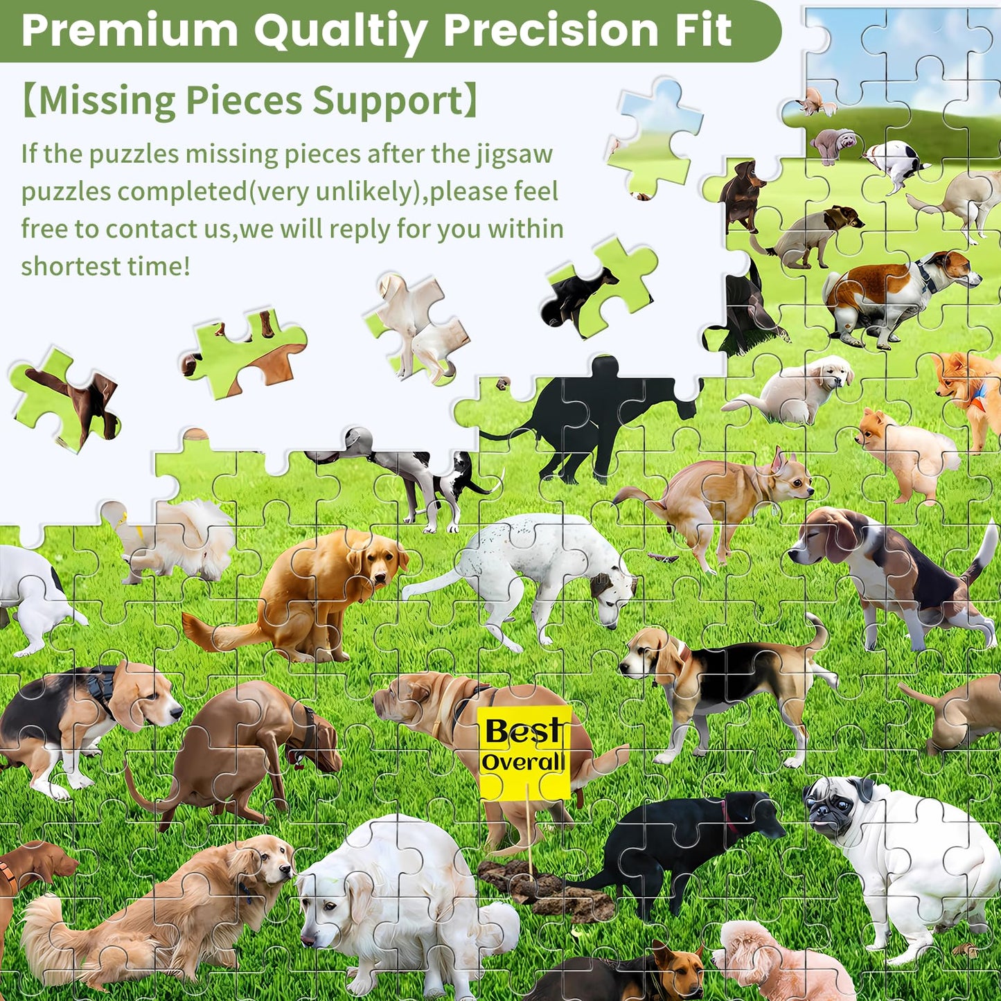 🎁Pooping Dog Jigsaw Puzzle 1000 Piece